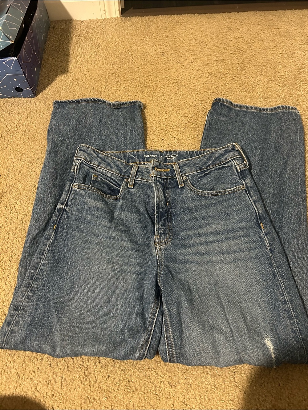 Old Navy Women's Wide Leg Jeans - Medium or Blue Wash